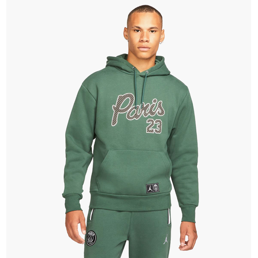 Худі чоловіче Air Jordan Paris Saint-Germain Statement Fleece Pullover Green DB6496-333, Размер: M, Наличие: Склад (1-3 дня), фото 