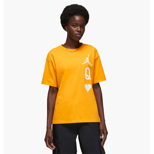 Футболка жіноча Air Jordan Flight WomenS T-Shirt Yellow DQ4471-705, Размер: S, Наличие: Склад (1-3 дня), фото 