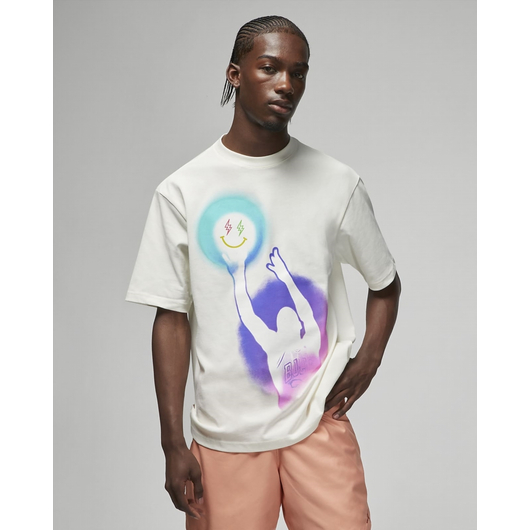 Футболка чоловіча Nike Jordan X J Balvin White Dr2962-133, Размер: L, Наличие: Склад (1-3 дня), фото , изображение 2