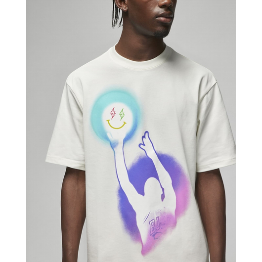 Футболка чоловіча Nike Jordan X J Balvin White Dr2962-133, Размер: L, Наличие: Склад (1-3 дня), фото , изображение 4