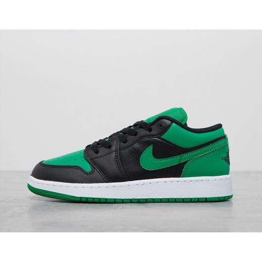 Кросівки унісекс Air Jordan Air 1 Low Junior Black/Green 553560-065, Размер: 36, Наличие: Склад (1-3 дня), фото , изображение 2