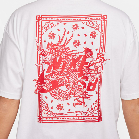 Футболка чоловіча Nike Sb S90 Dragon White FQ3719-101, Размер: XL, Наличие: Склад (1-3 дня), фото , изображение 4