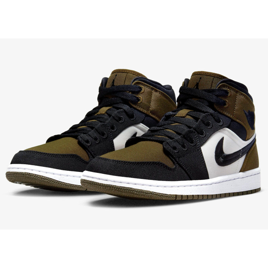Кросівки жіночі Air Jordan 1 Mid Toe Olive/Black DV0427-301, Размер: 39, Наличие: Склад (1-3 дня), фото , изображение 5