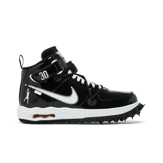 Кросівки чоловічі Nike Off-White X Air Force 1 Mid Sp Leather Black DR0500-001, Размер: 45, Наличие: Склад (1-3 дня), фото , изображение 2