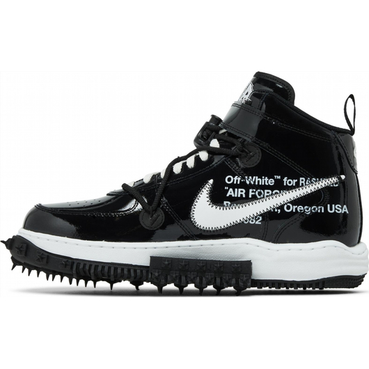 Кросівки чоловічі Nike Off-White X Air Force 1 Mid Sp Leather Black DR0500-001, Размер: 45, Наличие: Склад (1-3 дня), фото , изображение 4
