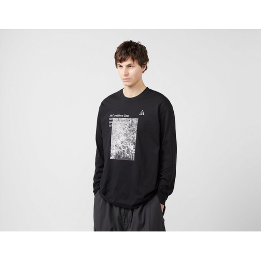 Лонгслів чоловічий Nike Acg Forest Long Sleeve T-Shirt Black FN7318-010, Размер: XL, Наличие: Склад (1-3 дня), фото , изображение 2