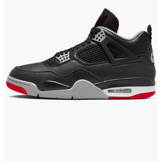 Кросівки чоловічі Air Jordan 4 Retro Bred Reimagined Black FV5029-006, Размер: 48.5, Наличие: Склад (1-3 дня), фото 