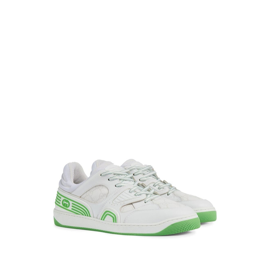 Кросівки чоловічі Gucci Basket Low White Demetra White 698785-2SHG0-9089, Размер: 41, Наличие: Склад (1-3 дня), фото , изображение 4