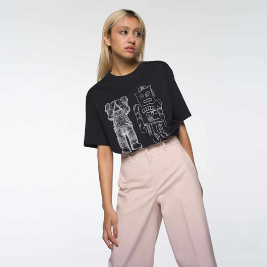 Футболка унісекс Uniqlo Uniqlo Kaws Warhol Black 341-476351, Размер: M, Наличие: Склад (1-3 дня), фото , изображение 4