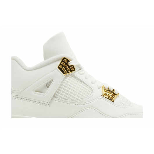 Кросівки жіночі Air Jordan 4 Retro White AQ9129-170, Размер: 36.5, Наличие: Склад (1-3 дня), фото , изображение 3