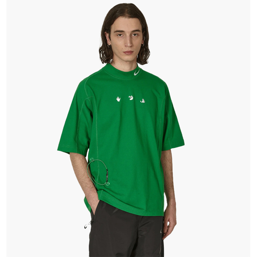 Футболка чоловіча Nike X Off-White™ Short-Sleeve Top Green DV4401-389, Размер: XL, Наличие: Склад (1-3 дня), фото 