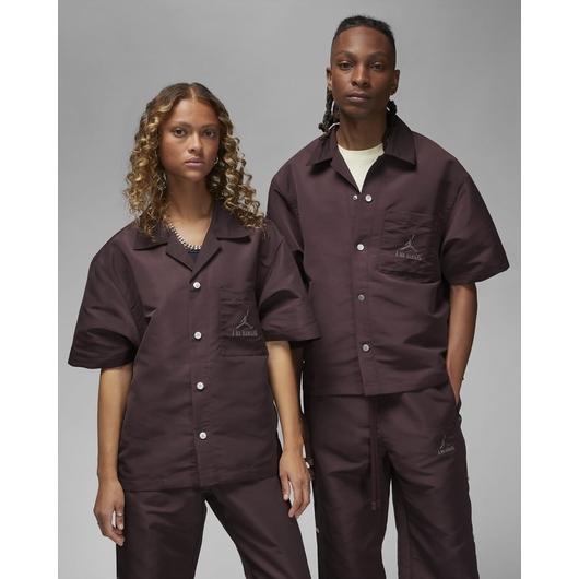 Сорочка чоловіча Air Jordan X A Ma Maniére MenS Warm-Up Shirt Bordo DV7460-263, Размер: S, Наличие: Склад (1-3 дня), фото , изображение 2