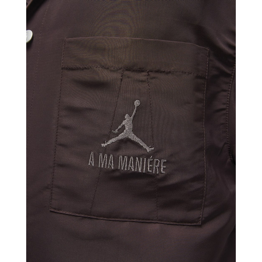 Сорочка чоловіча Air Jordan X A Ma Maniére MenS Warm-Up Shirt Bordo DV7460-263, Размер: S, Наличие: Склад (1-3 дня), фото , изображение 5