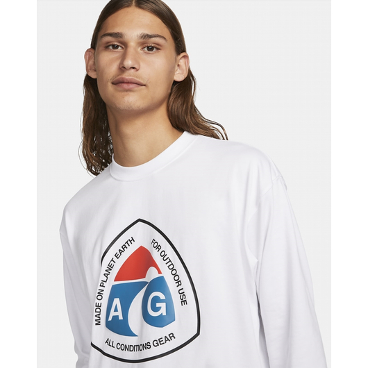 Футболка чоловіча Nike Nrg Acg Long Sleeve Outdoor T-Shirt White DX9450-100, Размер: XL, Наличие: Склад (1-3 дня), фото , изображение 4