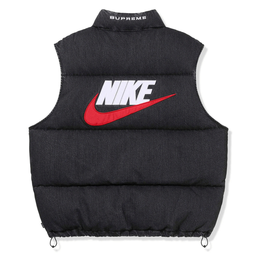 Жилетка чоловіча Nike Supreme X Denim Puffer Vest Black FQ0323-010, Размер: S, Наличие: Склад (1-3 дня), фото , изображение 2