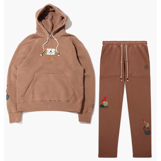 Спортивний костюм чоловічий Air Jordan X Travis Scott Brown Do4097-256&Do4093-256, Размер: XS, Наличие: Склад (1-3 дня), фото 