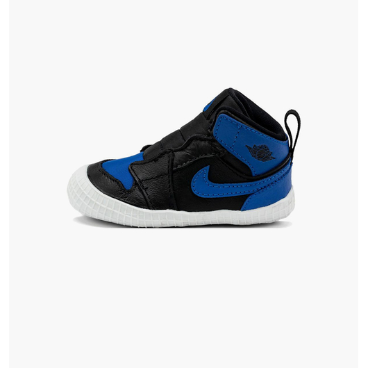 Кросівки дитячі Air Jordan 1 Retro High Og Royal Reimagined Infant Crib Lifestyle Shoe Black/Blue AT3745-007, Размер: 18.5, Наличие: Склад (1-3 дня), фото 