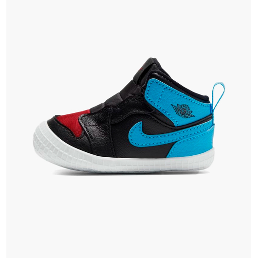 Кросівки дитячі Air Jordan 1 Crib Bootienc To Chi Leather Black/Blue At3745-046, Размер: 18.5, Наличие: Склад (1-3 дня), фото 