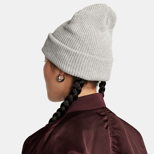 Шапка унісекс Nike Peak Beanie Grey FB6529-063, Наличие: Склад (1-3 дня), фото , изображение 2