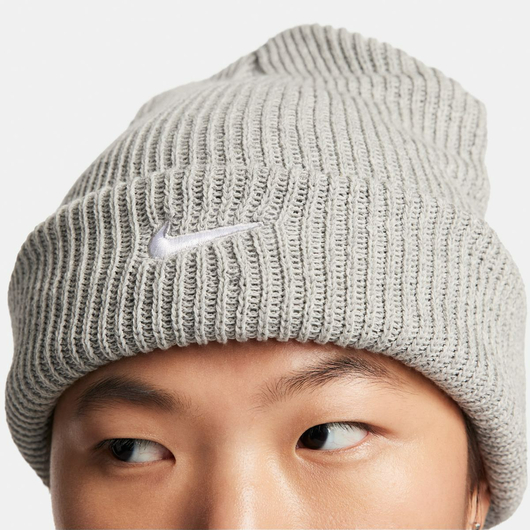 Шапка унісекс Nike Peak Beanie Grey FB6529-063, Наличие: Склад (1-3 дня), фото , изображение 3