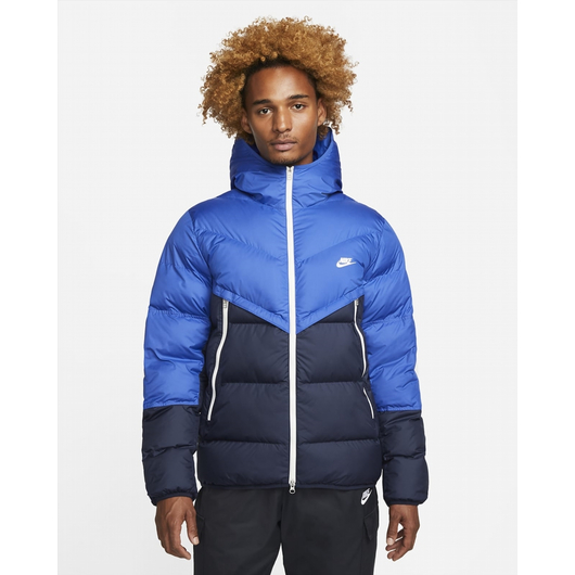 Пуховик чоловічий Nike M Nk Sf Wr Pl-Fld Hd Jkt Blue Dr9605-480, Размер: XL, Наличие: Склад (1-3 дня), фото , изображение 2