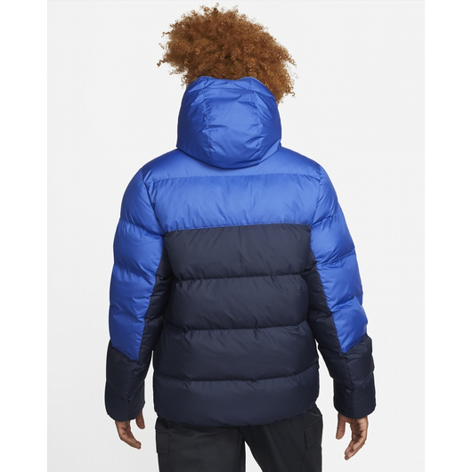 Пуховик чоловічий Nike M Nk Sf Wr Pl-Fld Hd Jkt Blue Dr9605-480, Размер: XL, Наличие: Склад (1-3 дня), фото , изображение 4