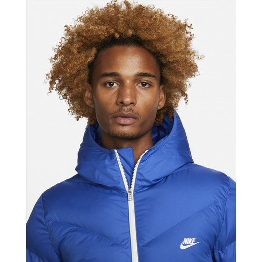 Пуховик чоловічий Nike M Nk Sf Wr Pl-Fld Hd Jkt Blue Dr9605-480, Размер: XL, Наличие: Склад (1-3 дня), фото , изображение 5