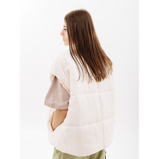 Жилетка жіноча Nike Clsc Vest Beige FB7679-838, Размер: XS, Наличие: Склад (1-3 дня), фото , изображение 2