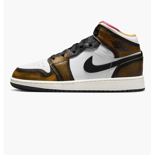 Кросівки дитячі Nike Air Jordan 1 Mid (Gs) Brown Dq8418-071, Размер: 38, Наличие: Склад (1-3 дня), фото 