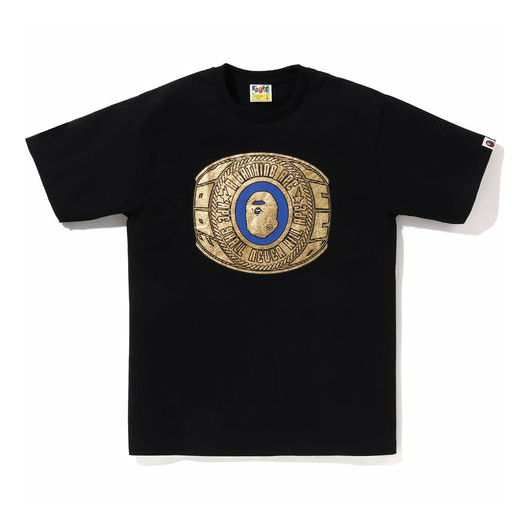 BAPE FOIL BAPE COLLEGE RING TEE Black, Размер: XL, Наличие: Склад (1-3 дня), фото 
