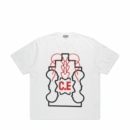 CAV EMPT WB ZIGGURAT HEADS II STAR C.E RED T-SHIRT WHITE, Размер: M, Наличие: Склад (1-3 дня), фото 