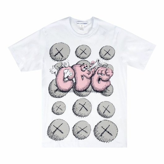 COMME DES GARÇONS SHIRT X KAWS PRINT T-SHIRT, Размер: XL, Наличие: Склад (1-3 дня), фото 