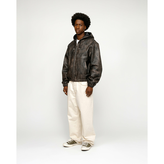 Stussy WORK JACKET STONEWASH LEATHER, Размер: S, Наличие: Склад США (10-24 дня), фото , изображение 3
