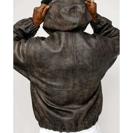 Stussy WORK JACKET STONEWASH LEATHER, Размер: S, Наличие: Склад США (10-24 дня), фото , изображение 5