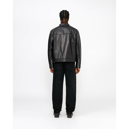 Stussy CAFE RACER LEATHER JACKET, Размер: S, Наличие: Склад США (10-24 дня), фото , изображение 3