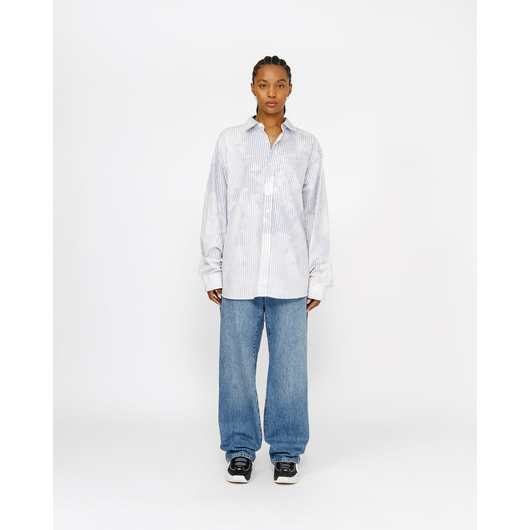 Stussy CLASSIC LS SHIRT BLEACHED POPLIN, Размер: S, Наличие: Склад США (10-24 дня), фото , изображение 4