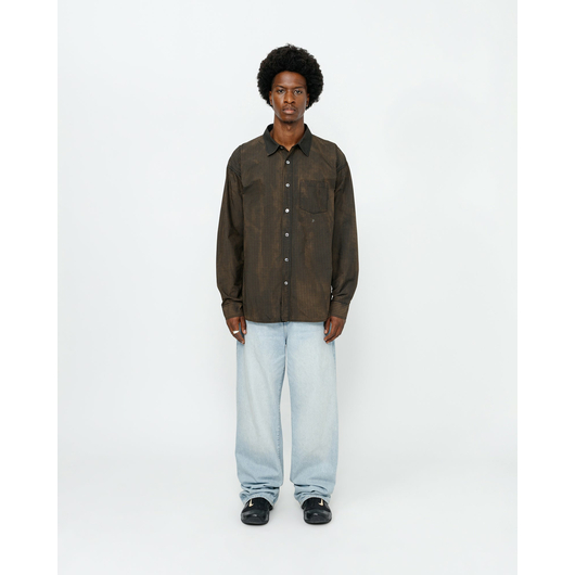 Stussy CLASSIC LS SHIRT SPRAYED, Размер: S, Наличие: Склад США (10-24 дня), фото 