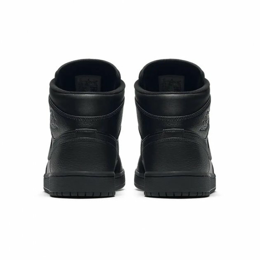 Чоловічі кросівки Air Jordan 1 Mid Triple Black (554724-091), Размер: 41, Наличие: Забрать сейчас, фото , изображение 3