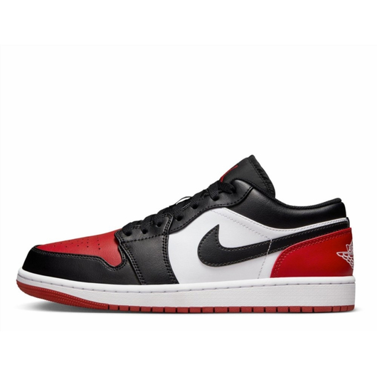 Кросівки чоловічі Air Jordan 1 Low Black/Red 553558-161, Размер: 42, Наличие: Склад (1-3 дня), фото , изображение 2