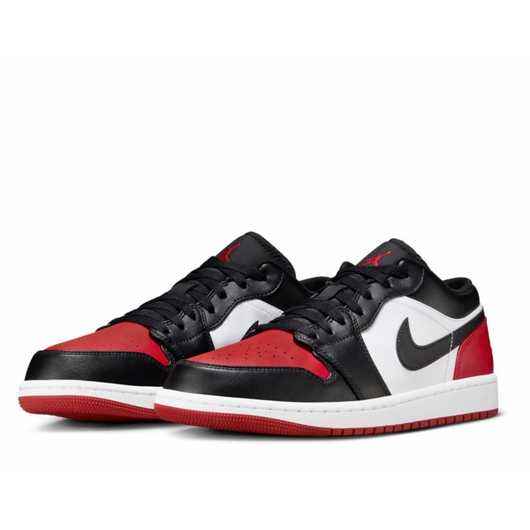Кросівки чоловічі Air Jordan 1 Low Black/Red 553558-161, Размер: 42, Наличие: Склад (1-3 дня), фото , изображение 4