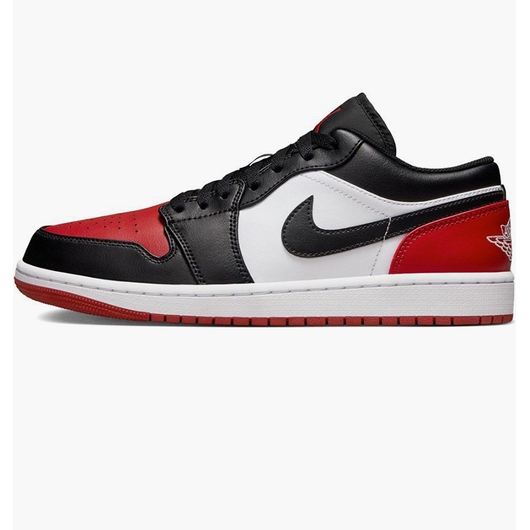 Кросівки чоловічі Air Jordan 1 Low Black/Red 553558-161, Размер: 42, Наличие: Склад (1-3 дня), фото 