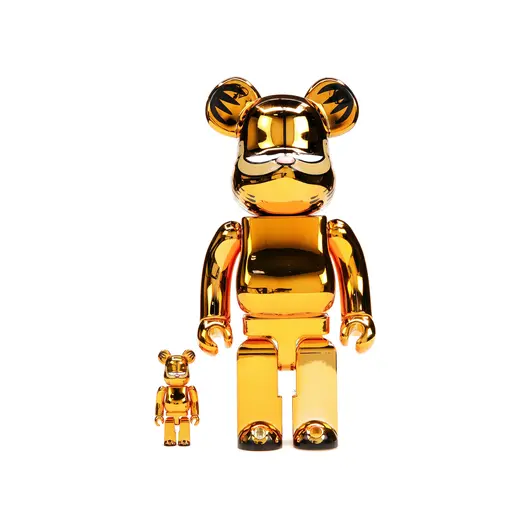 Bearbrick Garfield 100% & 400% Set Gold Chrome Ver., Наличие: Склад США (10-24 дня), фото 