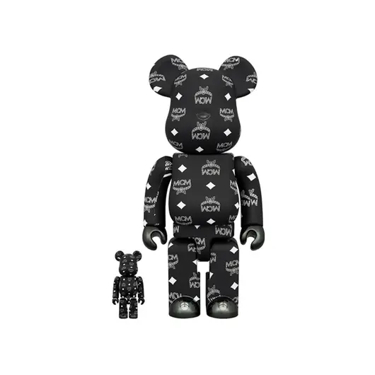 Bearbrick MCM 100% & 400% Set Black, Наличие: Склад США (10-24 дня), фото 