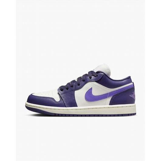 Кросівки жіночі Air Jordan 1 Low WomenS Shoes White/Violet DC0774-502, Размер: 36.5, Наличие: Склад (1-3 дня), фото , изображение 2