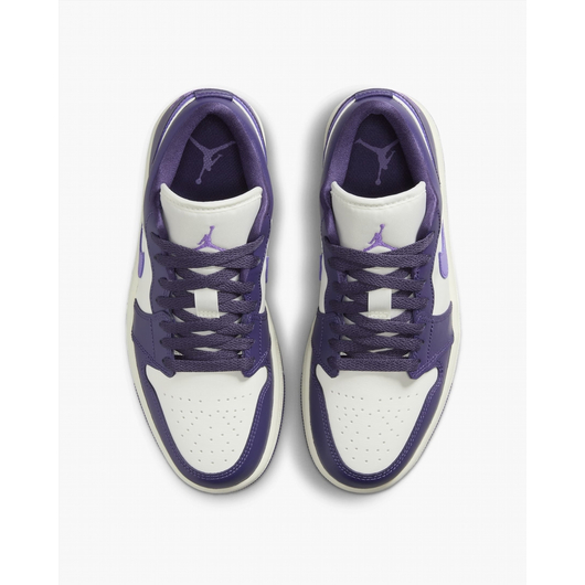 Кросівки жіночі Air Jordan 1 Low WomenS Shoes White/Violet DC0774-502, Размер: 36.5, Наличие: Склад (1-3 дня), фото , изображение 5