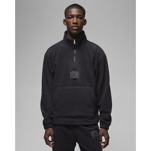 Кофта чоловіча Air Jordan Essentials Winterized Fleece Half-Zip Black FD7863-010, Размер: S, Наличие: Склад (1-3 дня), фото , изображение 2