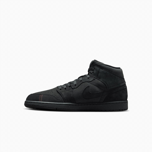 Кросівки чоловічі Air Jordan 1 Mid Se Craft Monochrome Black FD8634-001, Размер: 42, Наличие: Склад (1-3 дня), фото , изображение 5
