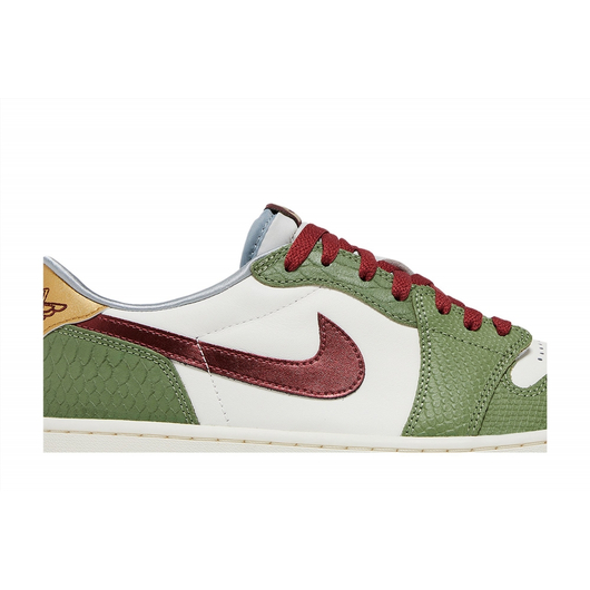 Кросівки чоловічі Air Jordan 1 Retro Low Og Green/White FN3727-100, Размер: 42, Наличие: Склад (1-3 дня), фото , изображение 4
