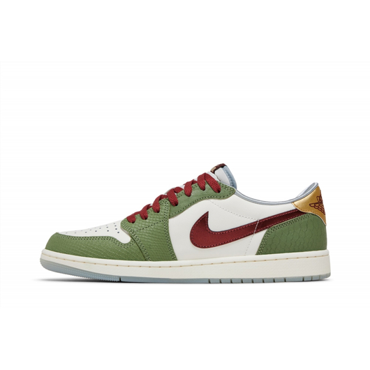 Кросівки чоловічі Air Jordan 1 Retro Low Og Green/White FN3727-100, Размер: 42, Наличие: Склад (1-3 дня), фото , изображение 5