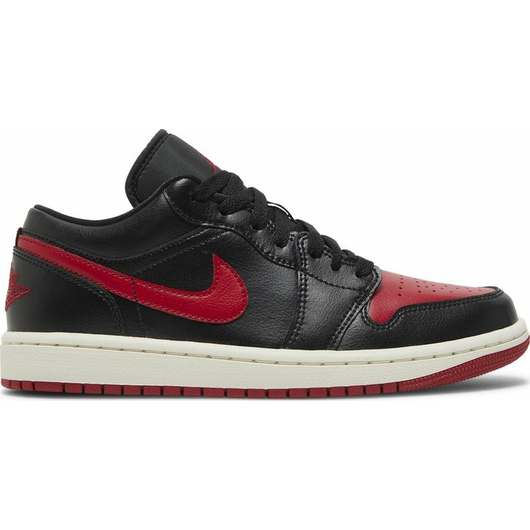 Женские кроссовки Air Jordan 1 Low 'Bred Sail' (DC0774-061), Размер: 39, Наличие: Забрать сейчас, фото , изображение 2